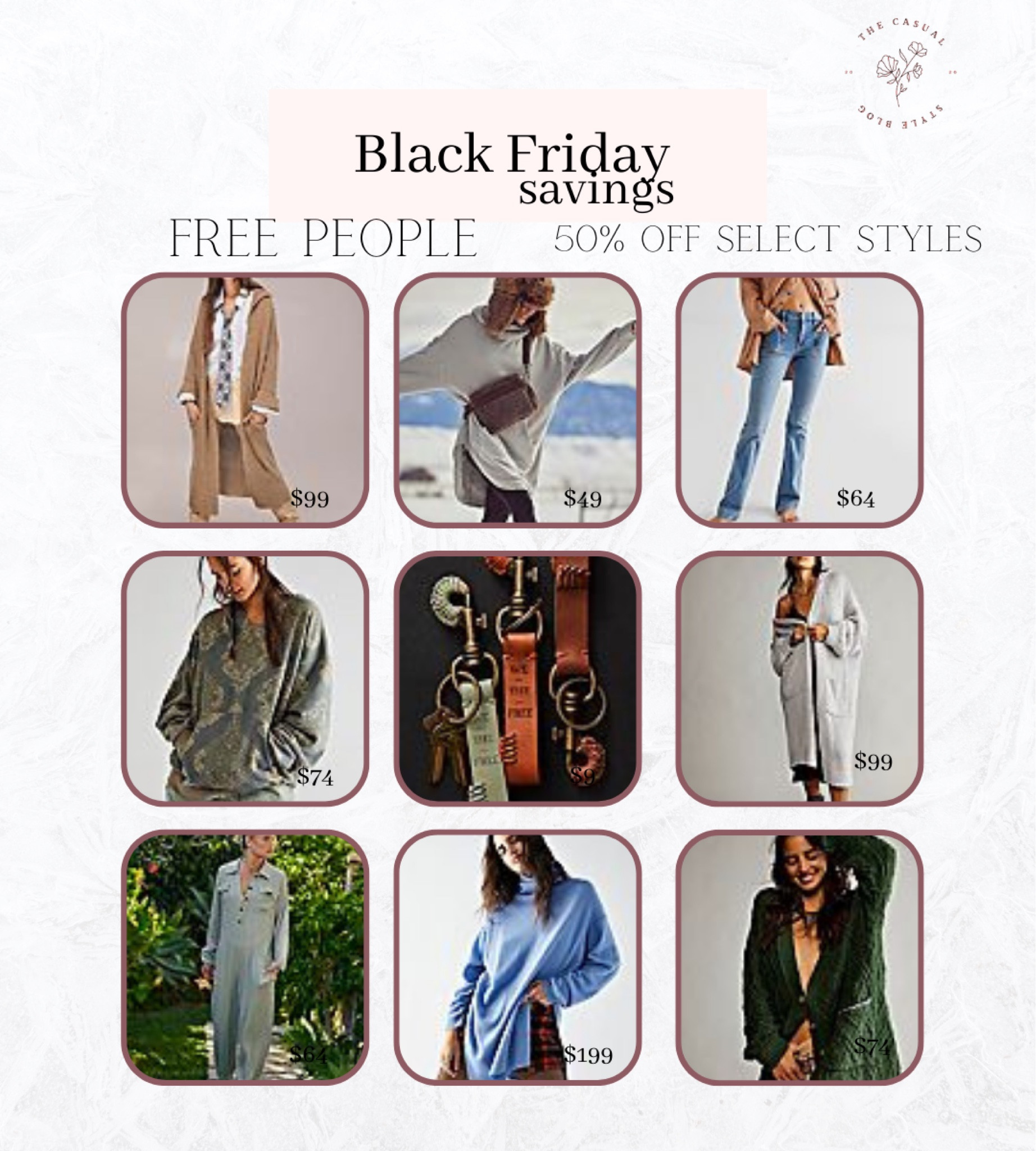 50% off select styles at Free People 



#LTKunder100 #LTKsalealert #LTKCyberweek