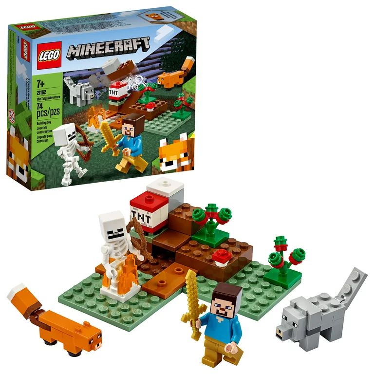LEGO Minecraft The Taiga Adventure 21162 Brick Building Toy (74 Pieces) - Walmart.com | Walmart (US)