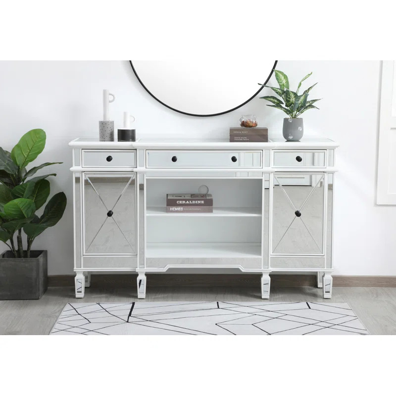 Brooklynne 60" Wide 3 Drawer Credenza | Wayfair North America