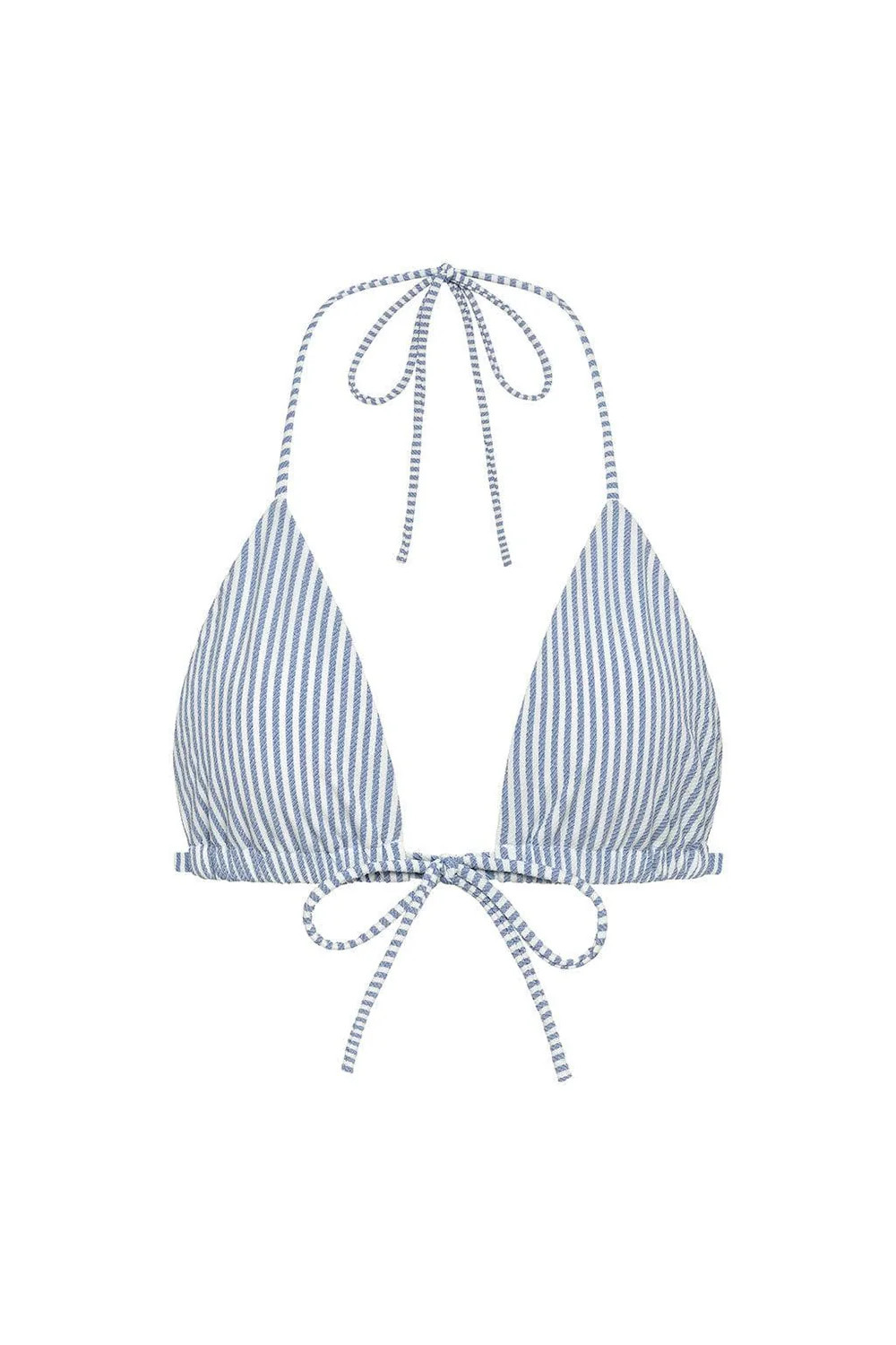 Classic Blue Stripe Emma Bikini Top | Montce