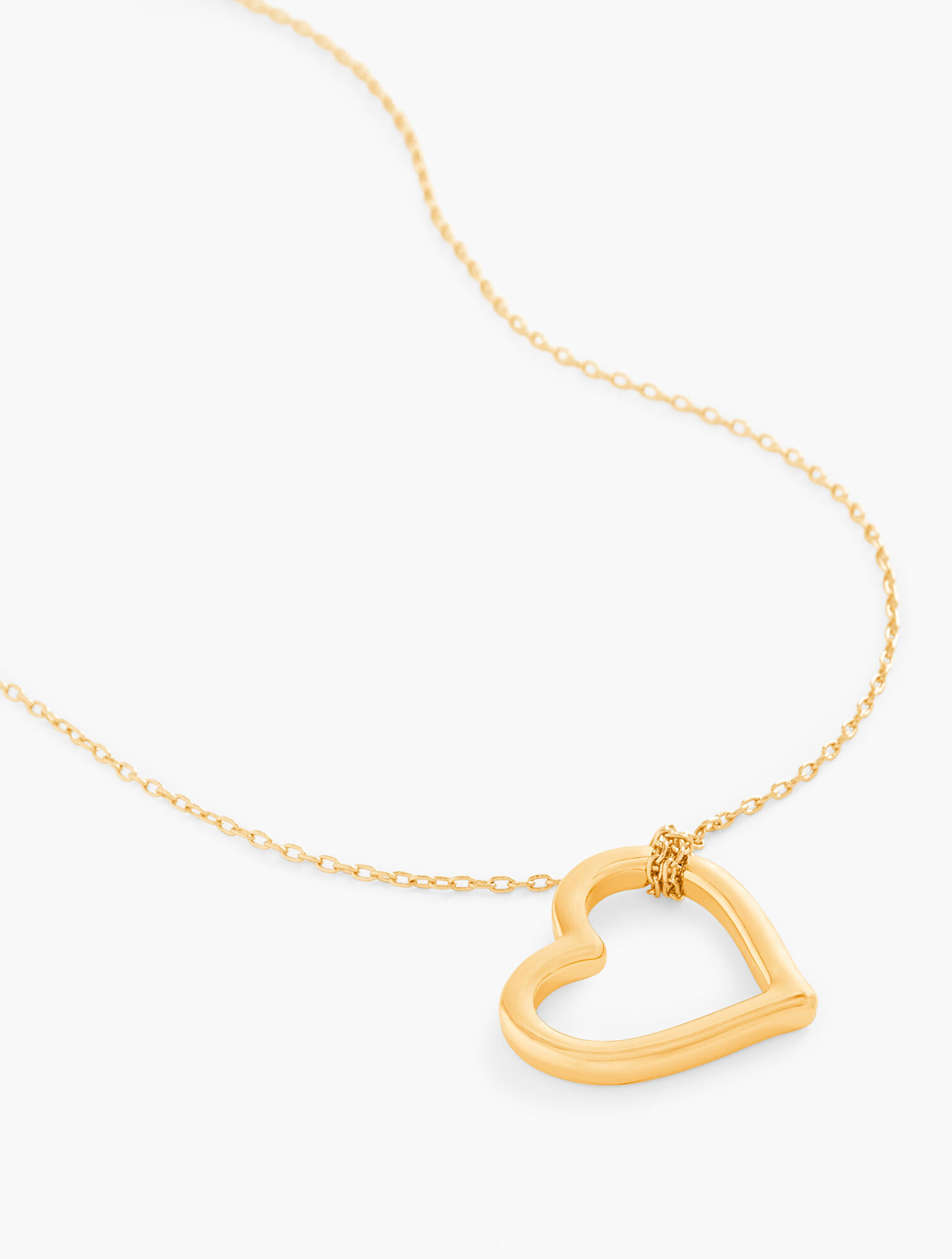 Open Heart Pendant Necklace | Talbots