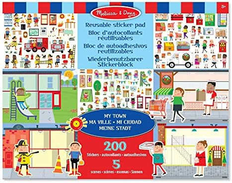Melissa & Doug Reusable Sticker Pad: My Town - 200+ Stickers and 5 Scenes | Amazon (CA)
