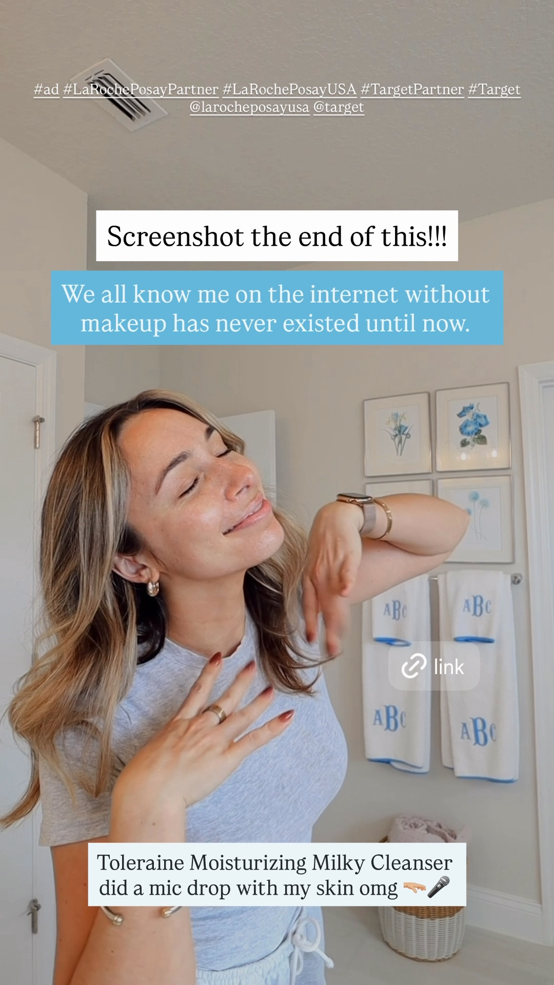 #ad @target @larocheposayusa #TargetPartner #target #LaRochePosayPartner #LaRochePosayUSA This brand has been my obsession for the last year! Truly - my skin has NEVER looked better. I was so excited to try the Toleraine Moisturizing Milky Cleanser and can confirm it’s incredible. Cleanses well without drying out my sensitive skin, reduces redness with just the first use, and contains minimal ingredients. Highly recommend. I know it will be my daily go-to cleanser from here on out! 

#LTKBeauty #LTKselfcare #LTKmorningroutine