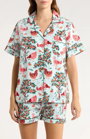Printfresh Organic Cotton Poplin Short Sleeve Pajamas | Nordstromrack | Nordstrom Rack
