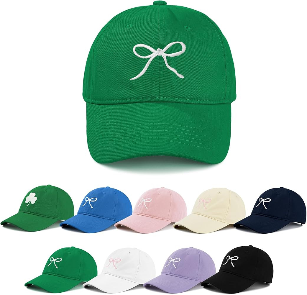 Zando Bow Baseball Cap for Women Men Girls Dad Trendy Adjustable Trucker Hat Cute Y2k Travel Golf... | Amazon (US)