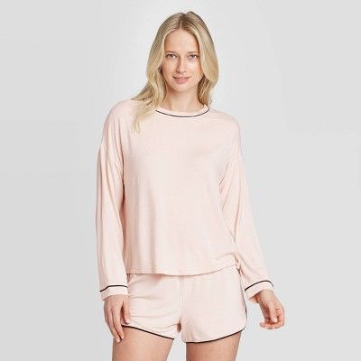 Women's Beautifully Soft Long Sleeve Pajama Set - Stars Above™ Soft Pink | Target