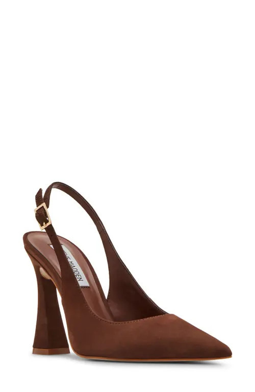 Steve Madden Blare Slingback Pointed Toe Pump in Brown at Nordstrom, Size 9 | Nordstrom