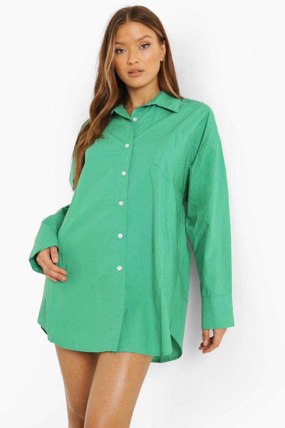 Cotton Oversized Shirt Dress | Boohoo.com (UK & IE)