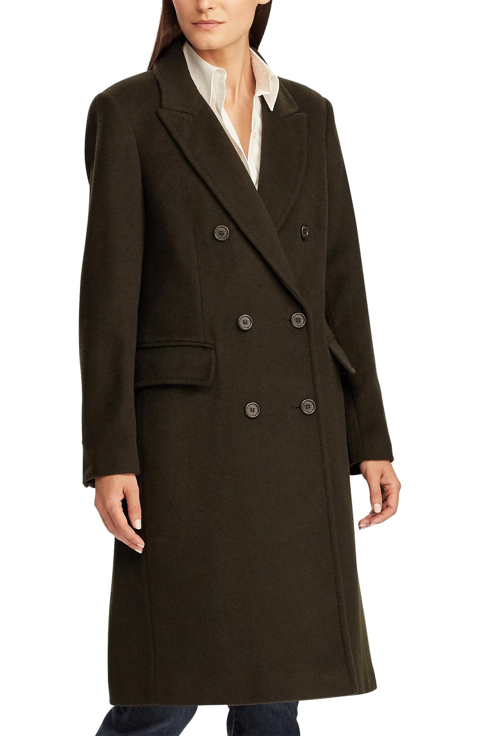 Double Breasted Wool Blend Coat | Nordstrom