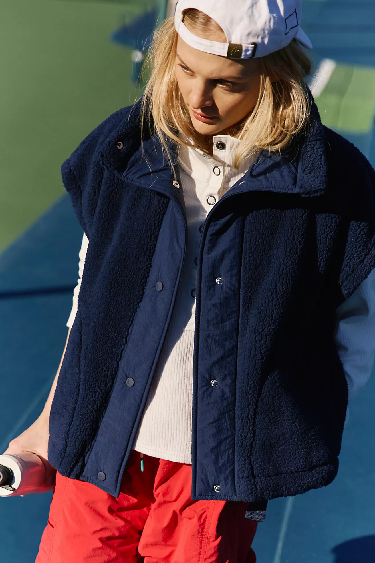 Scout It Out Embroidered Fleece Vest | Free People (Global - UK&FR Excluded)