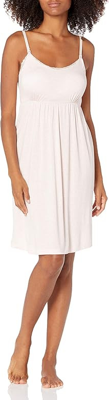 Motherhood Maternity Women's Lace Trim Nursing Nightgown | Amazon (US)