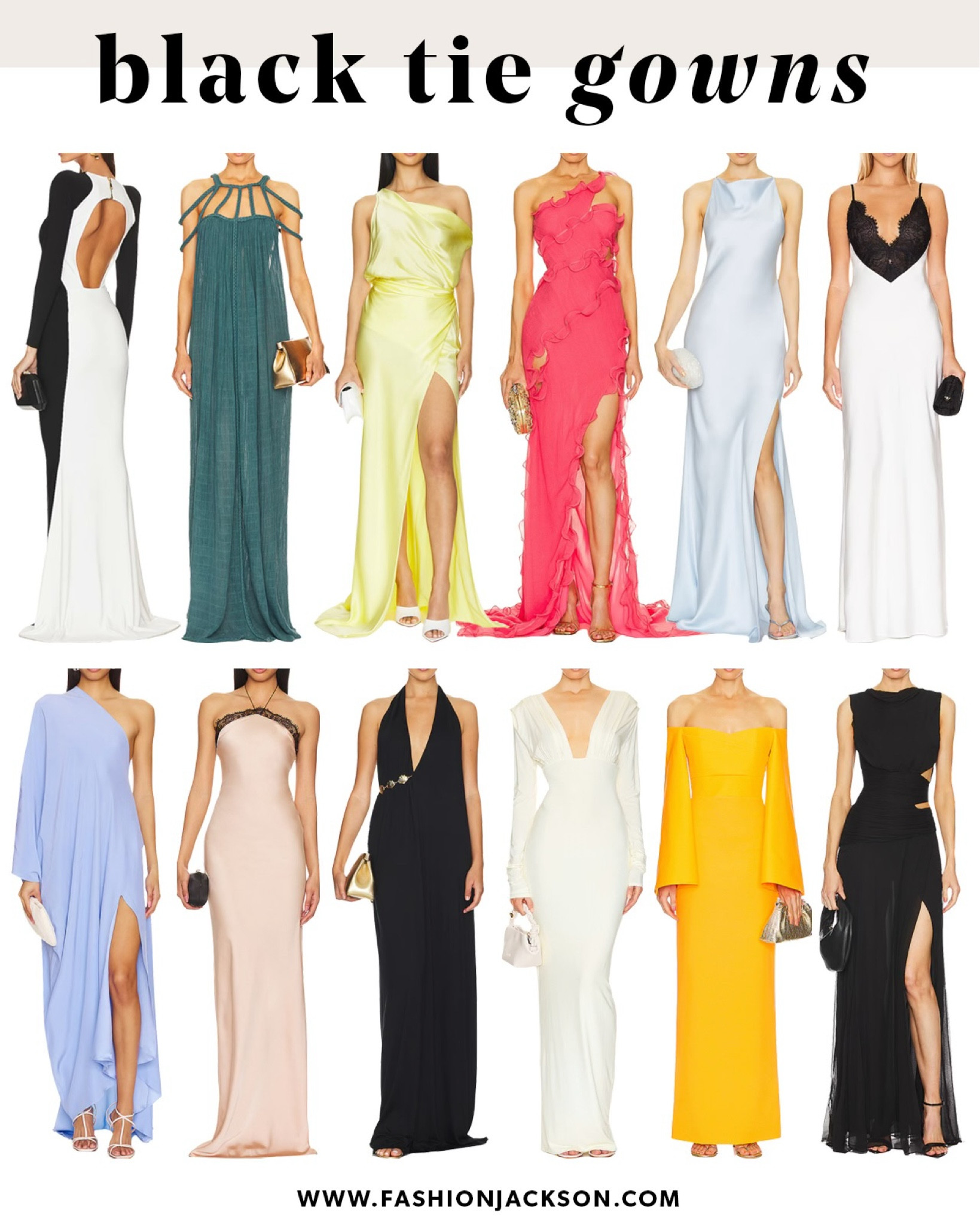 Black tie gowns #summerwedding #gala #weddingguest #revolve #weddingguestdresses #blackdress #fashionjackson

#LTKStyleTip #LTKSeasonal #LTKWedding