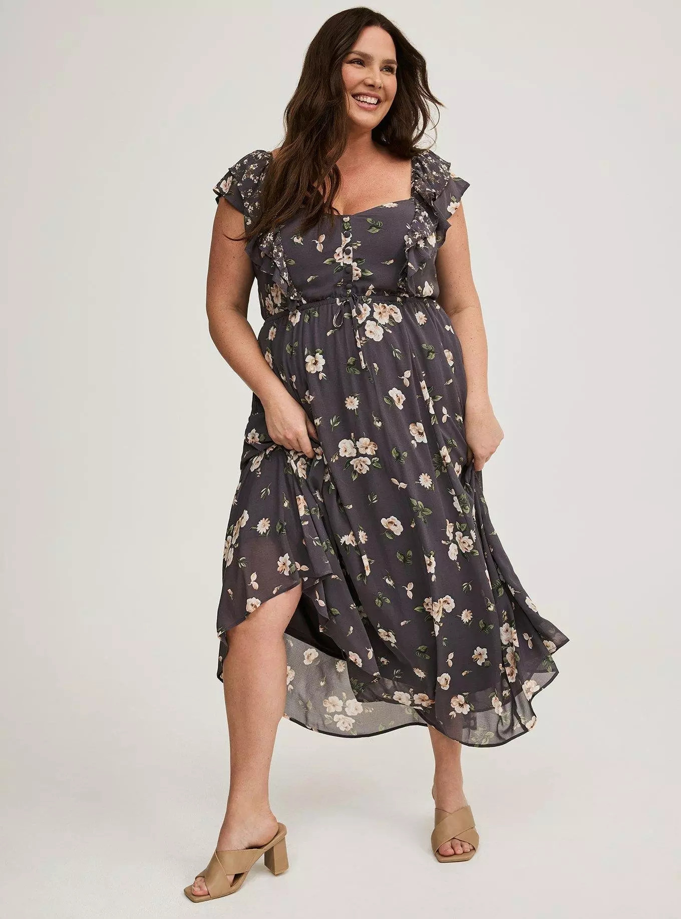 Maxi Ruffle Chiffon Dress | Torrid (US & Canada)