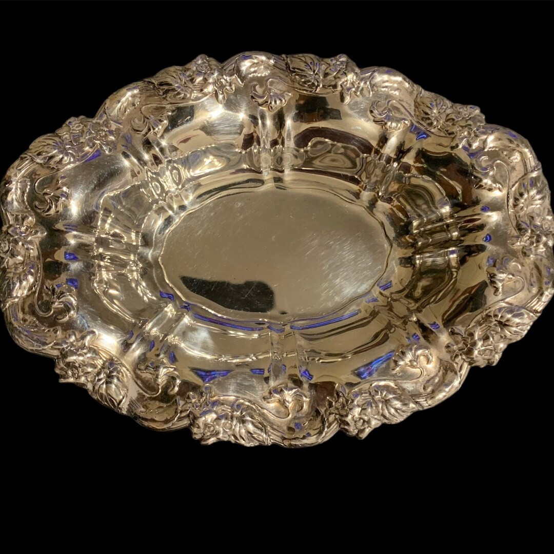 Vintage Towle Old English Silver Plate Oval Embossed Jewelry Trinket Tray Candy Dish 1970s - Etsy | Etsy (US)