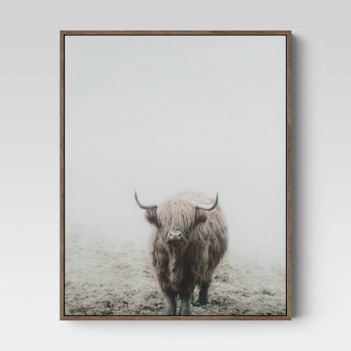 16" X 20" Highland Cow Framed Wall Canvas - Threshold™ | Target