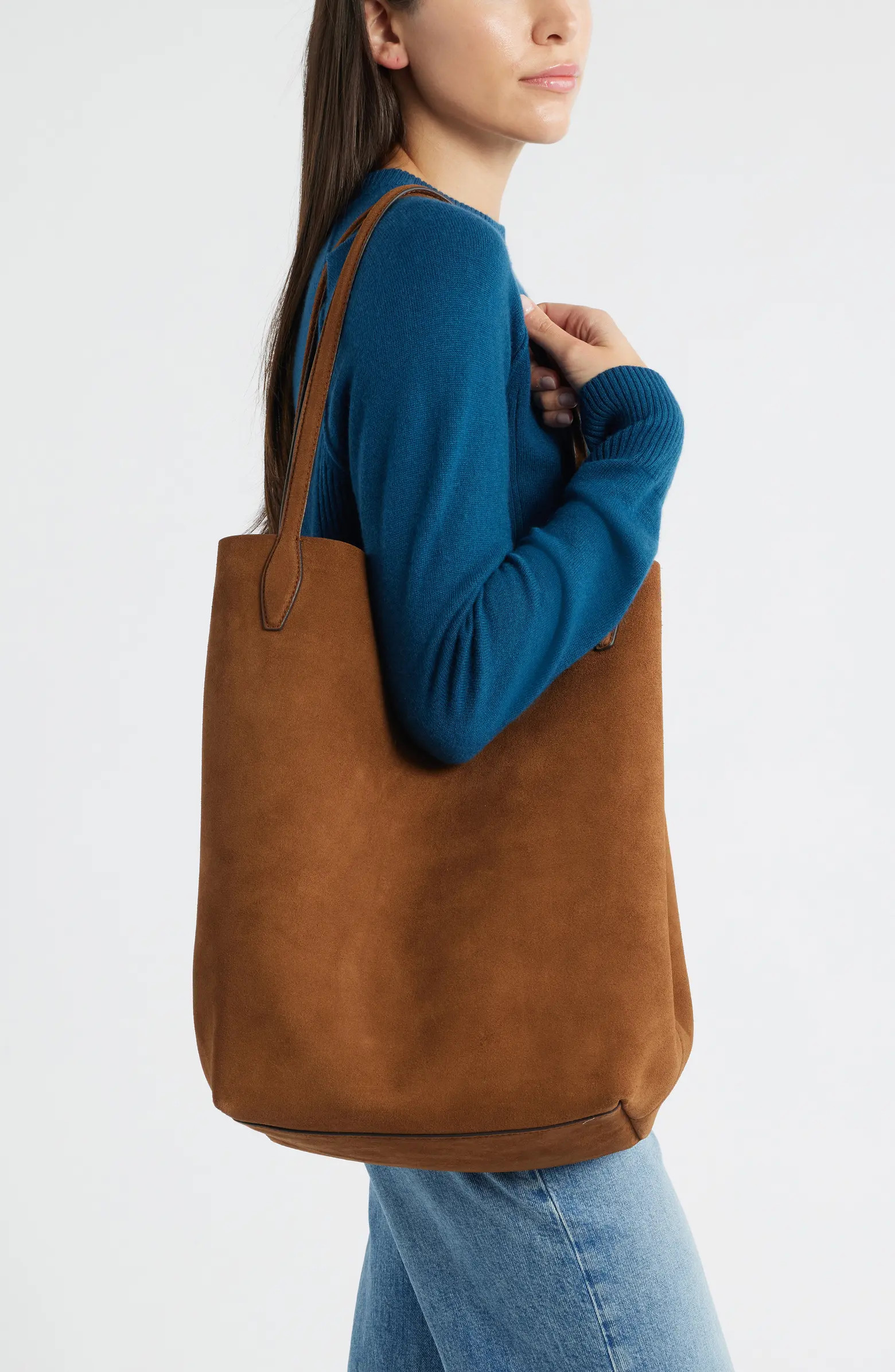 Oversize Suede Shopper | Nordstrom