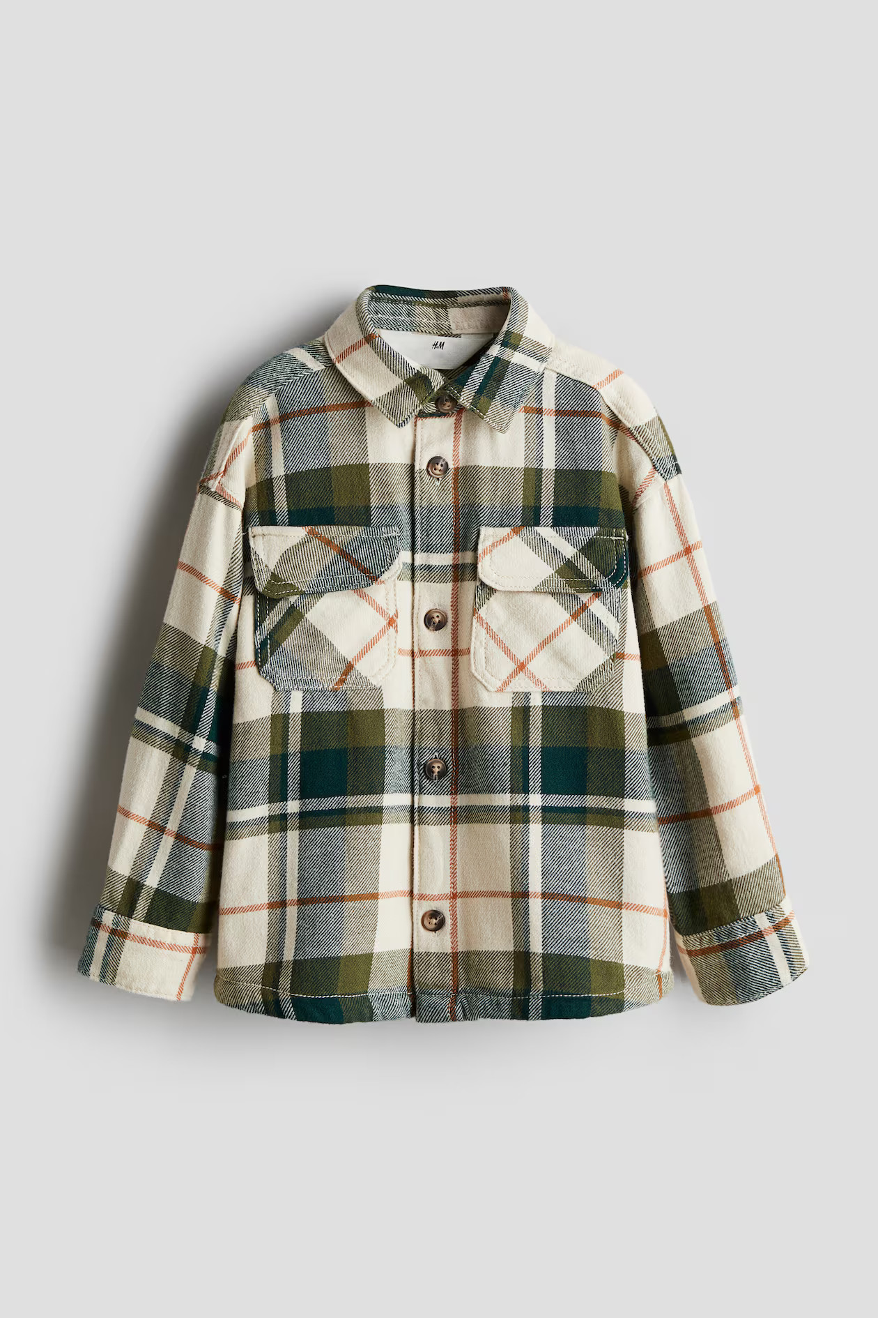 Color - Dark khaki green/plaid | H&M (US + CA)