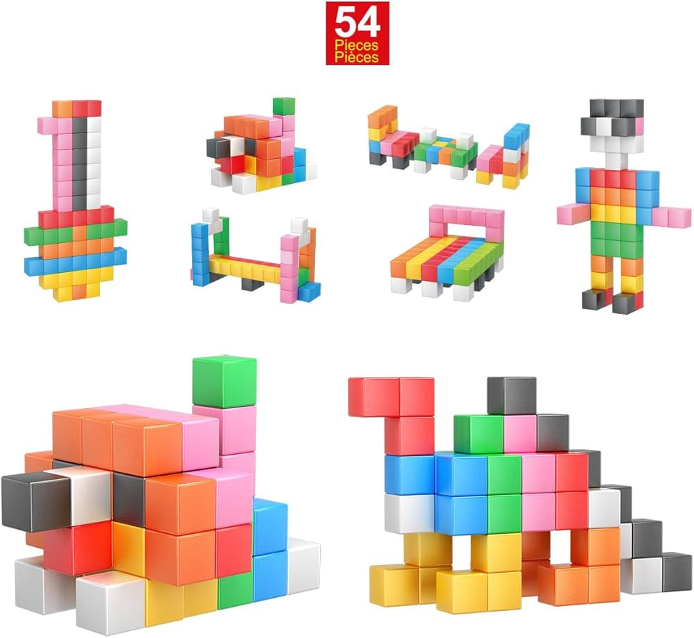PicassoTiles Magnet Cube Building Blocks 1.2" 3CM Magnetic Cubes Toy Construction Building Educat... | Amazon (US)
