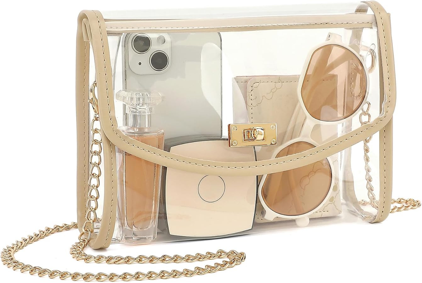YGR Clear Bag for Stadium Approved, Transparent Crossbody Bag Shoulder Bag for Stadium Events Con... | Amazon (US)