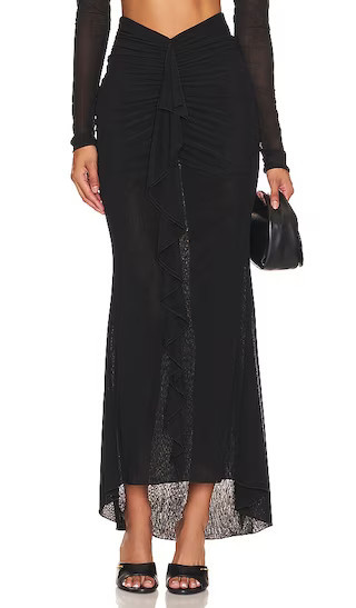 NBD Deepa Maxi Skirt in Black. - size M | Revolve Clothing (Global)