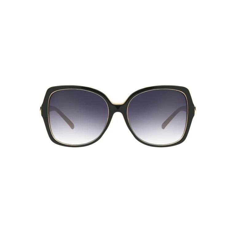 Foster Grant Women's Oversized Fashion Sunglasses Black | Walmart (US)