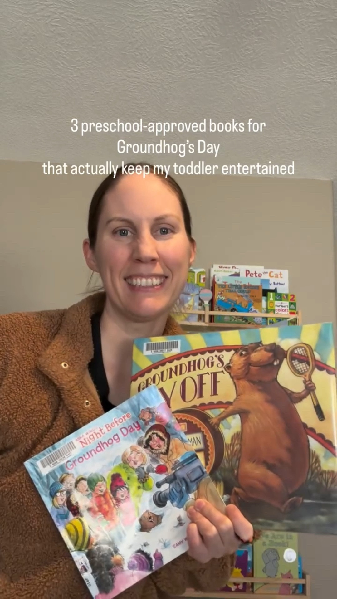 I saved the best book for last! Wait for it!!

What books do you read on Feb 2nd for Groundhog’s Day?

This #BookShareSunday I’m sharing my toddler’s favorite Groundhog’s Day books that we’ve read over and over! 

☀️The Night Before Groundhog’s Day by Natasha Wing 
☀️Groundhog’s Day Off by Robb Pearlman
☀️Groundhog Gets it Wrong by Jess Townes **toddler fav!!**

So, do you think Puxatawney Phil will see his shadow this year?
.
.
.
.
.
.
.
.
#groundhogsday #feb2nd #puxatawneyphil 
groundhog’s day toddler books | february reads | groundhog’s day read alouds | preschool groundhog’s day books | homeschool february book ideas | groundhog’s day for toddlers

#LTKKids #LTKBaby #LTKSeasonal