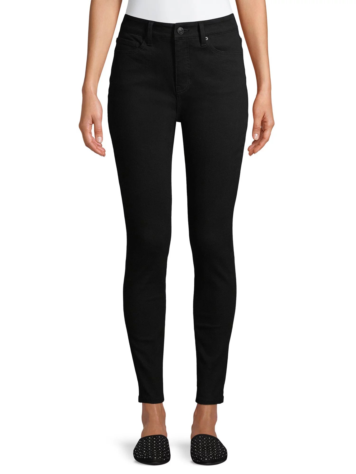 Time and Tru Women’s Core High Rise Skinny Jeans | Walmart (US)