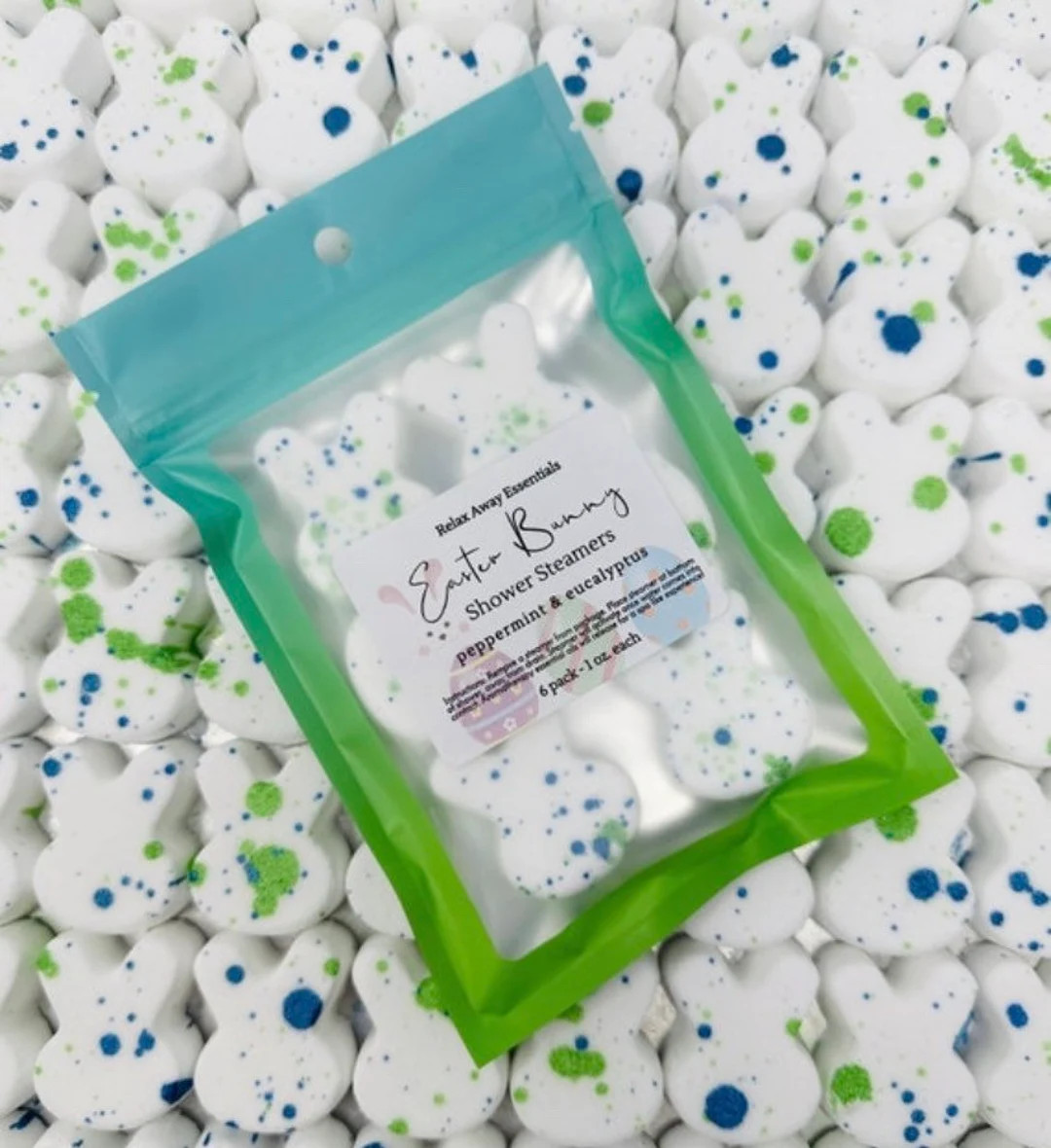 Easter Bunny Shower Steamers | Eucalyptus Peppermint | 6 Pack | Spa Gift | Easter Gift | handmade... | Etsy (US)