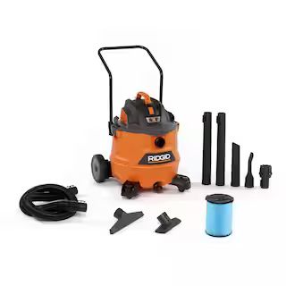 16 Gallon 6.5-Peak HP NXT Wet/Dry Shop Vacuum with Cart, Fine Dust Filter, Hose and Accessories | The Home Depot