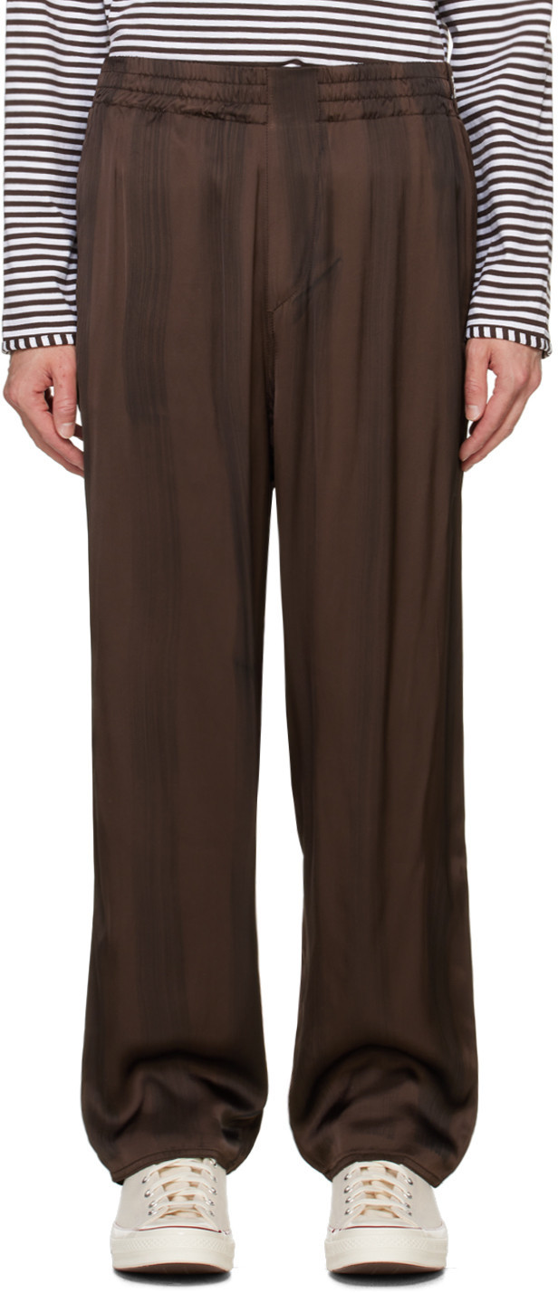 SUNNEI Brown Elastic Pants | SSENSE