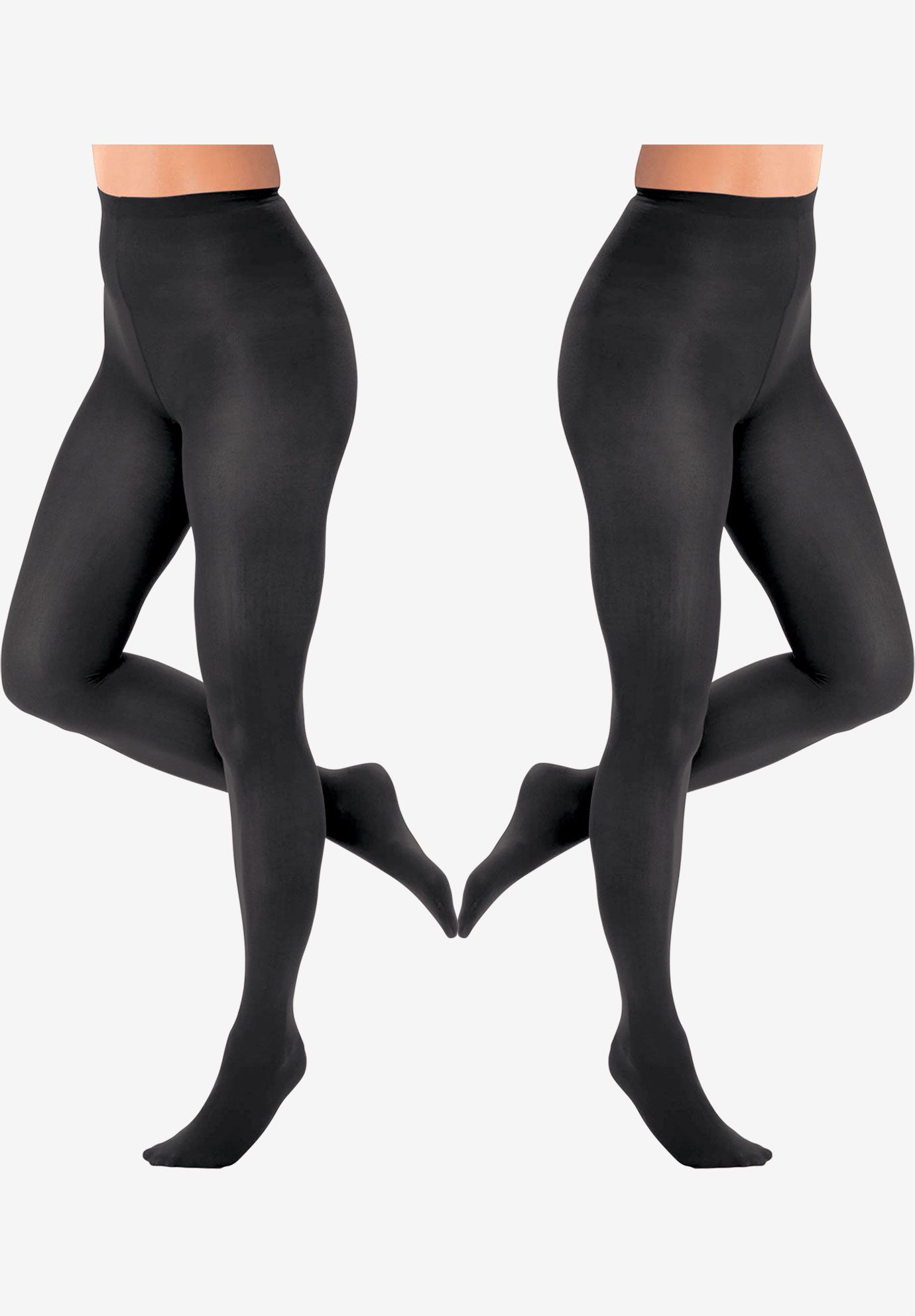 2-Pack Opaque Tights by Comfort Choice® | Jessica London