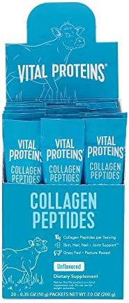 Vital Proteins Collagen Peptides Powder Supplement (Type I, III) Travel Packs, Hydrolyzed Collage... | Amazon (US)