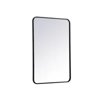 Sabine Metal Rounded Rectangle Wall Mirror | Wayfair North America