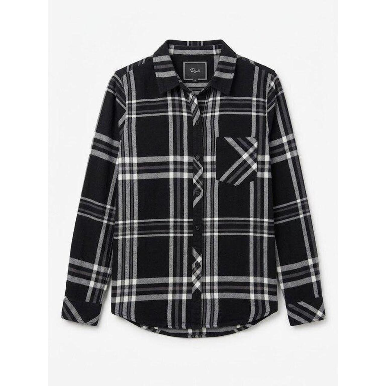 Rails Women's Shirt - Black/White - M | Depop US