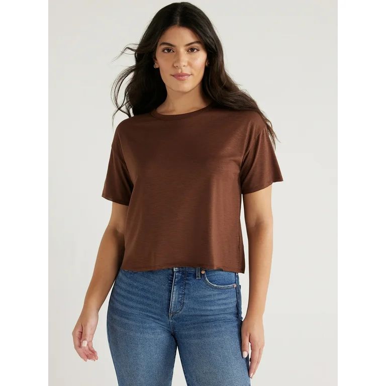 Sofia Jeans Women's Sofia Tee with Short Sleeves, Sizes XS-3XL | Walmart (US)