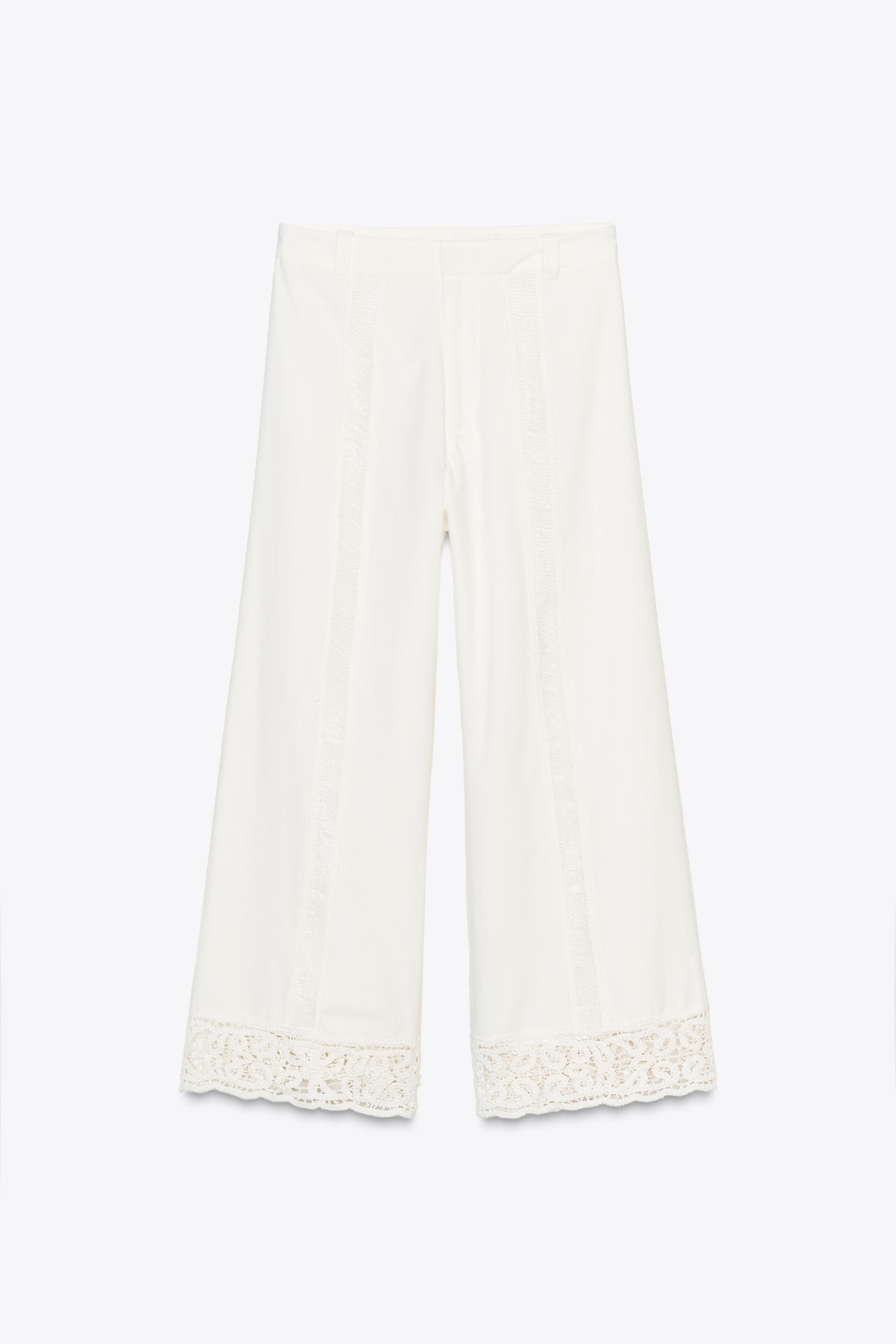 ZW COLLECTION CROCHET TROUSERS | Zara UK