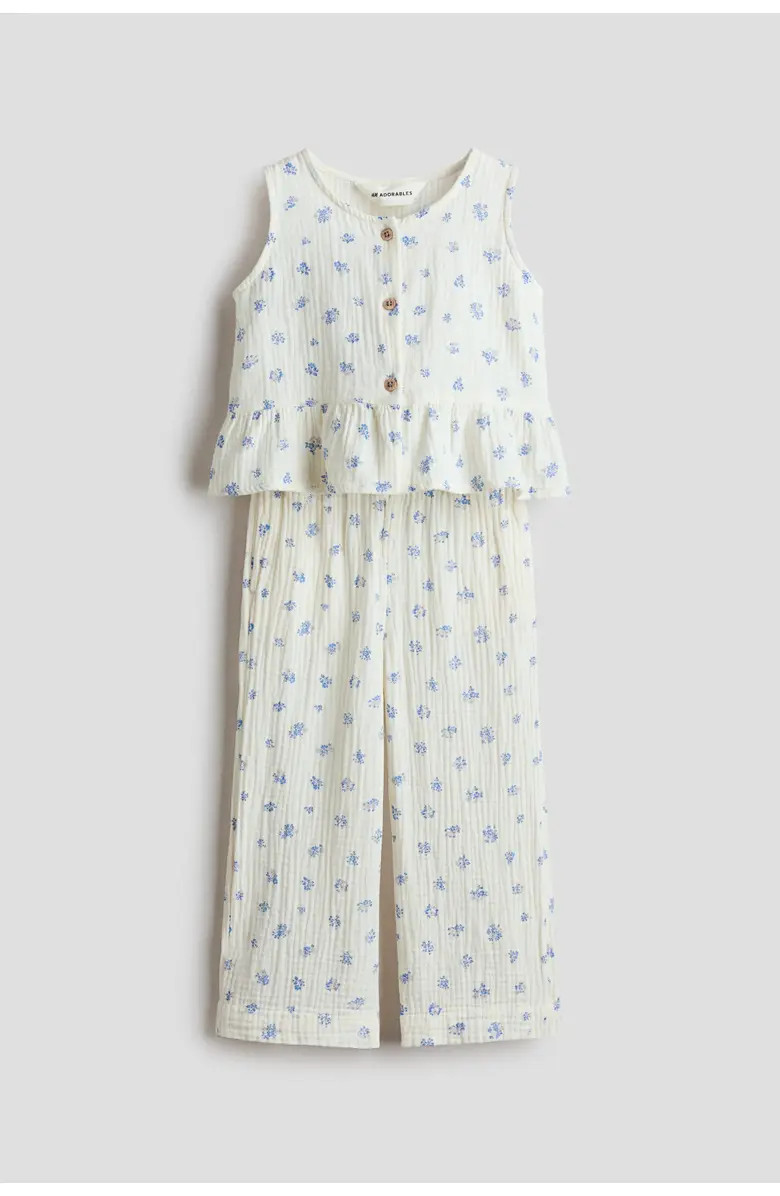 H&M 2-piece Cotton Muslin Set | Nordstrom | Nordstrom