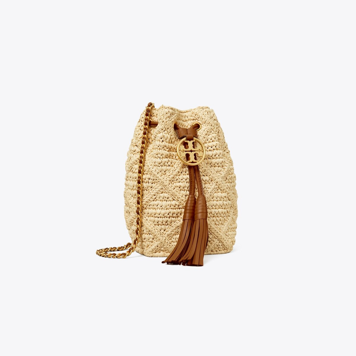 Fleming Soft Straw Mini Bucket Bag | Tory Burch (US)