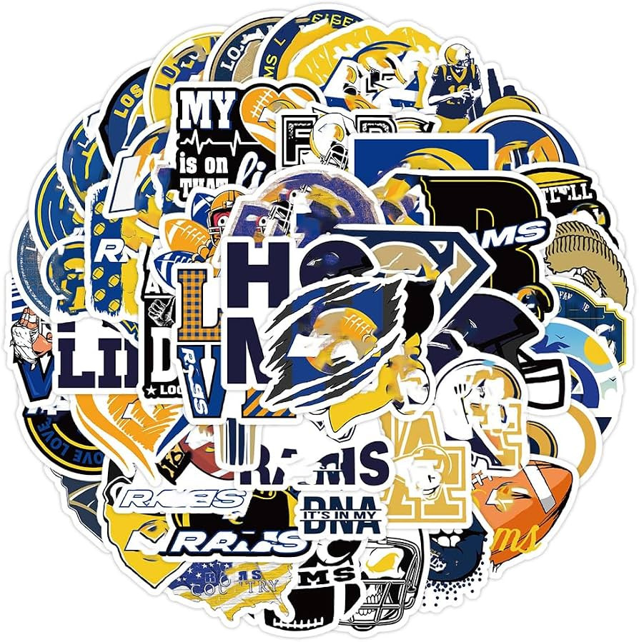 50 PCS American Sport Team Stickers Pack for Water Bottle, Laptop, Bicycle, Computer, Motorcycle,... | Amazon (US)