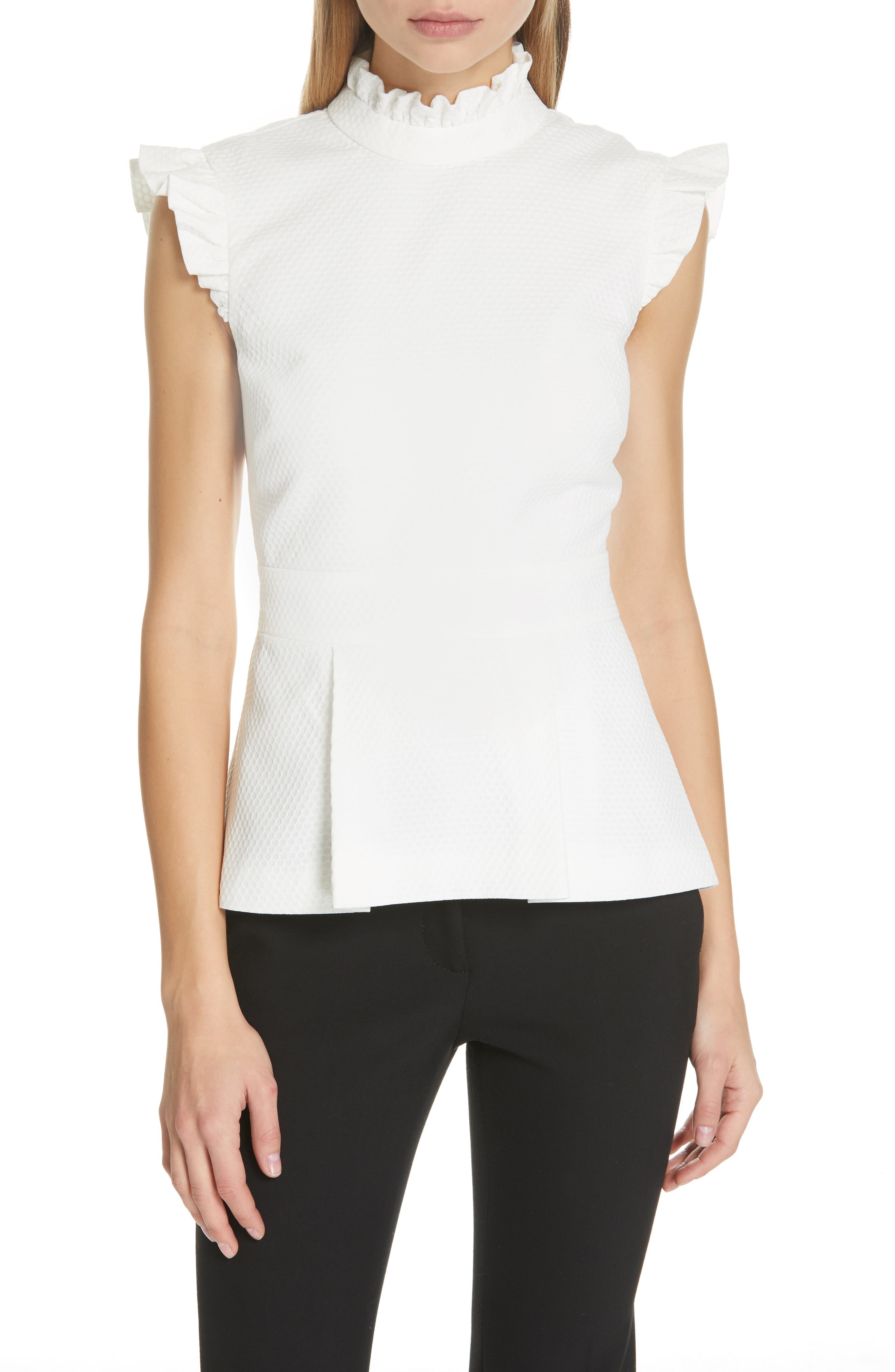 Women's Ted Baker London Ruffle Bubble Texture Top | Nordstrom
