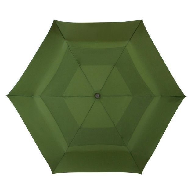 Cirra by ShedRain Air Vent Auto Open Auto Close Compact Umbrella - Green Olive | Target