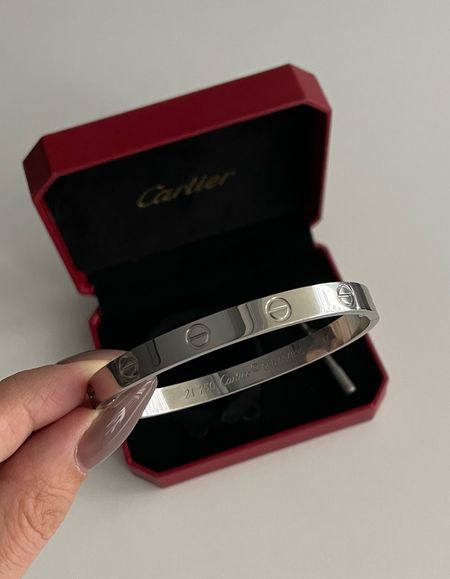 Cartier bracelet dhgate 
Available in gold too.
Mine still looks brand new after 4-5 months nonstop wearing ☺️

#LTKunder100 #LTKunder50 #LTKmens