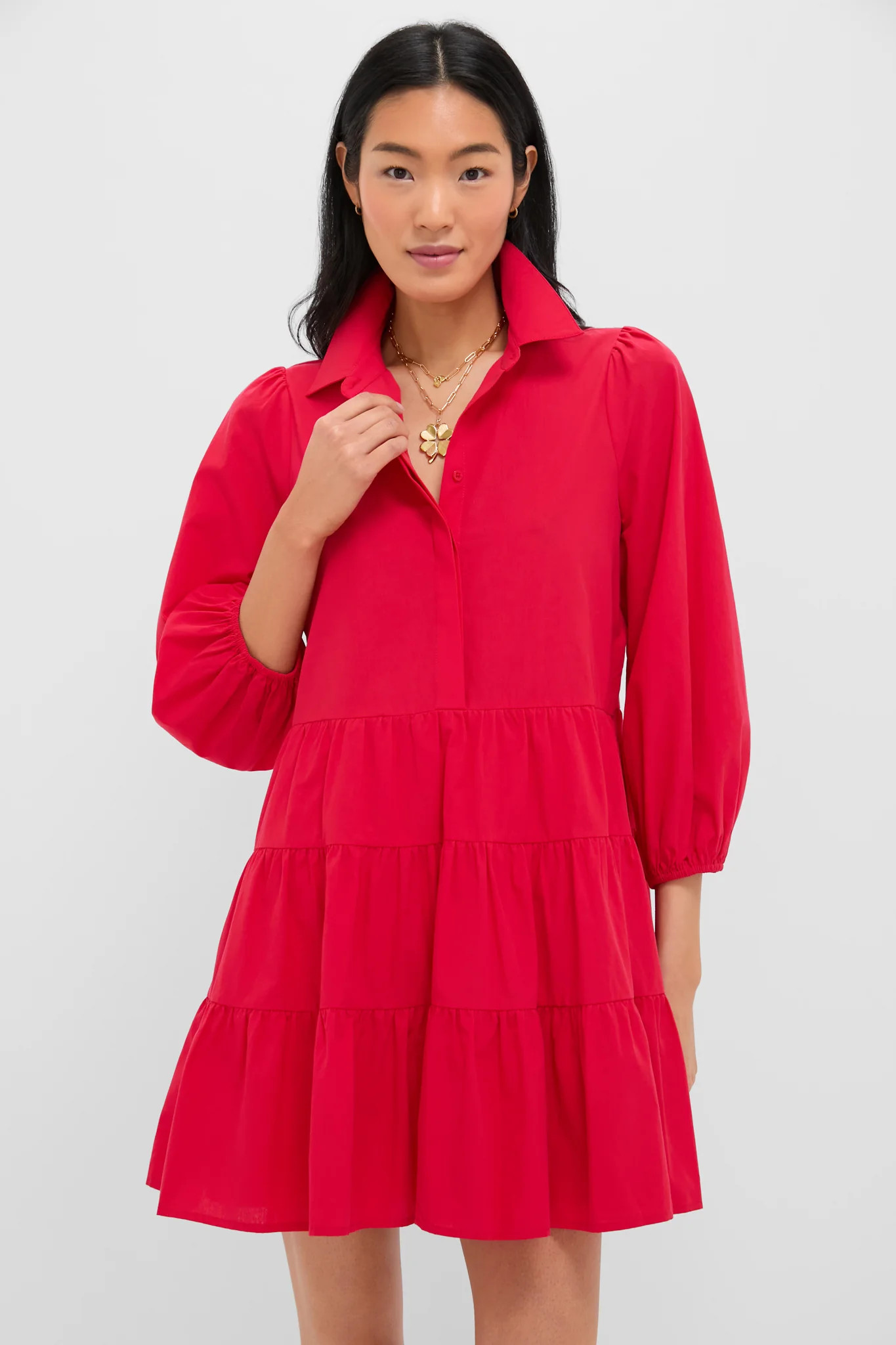 Hibiscus Red Mabel Mini Dress | Tuckernuck (US)