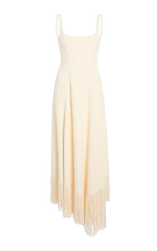 Vivian Fringed Crepe Maxi Dress | Moda Operandi (Global)
