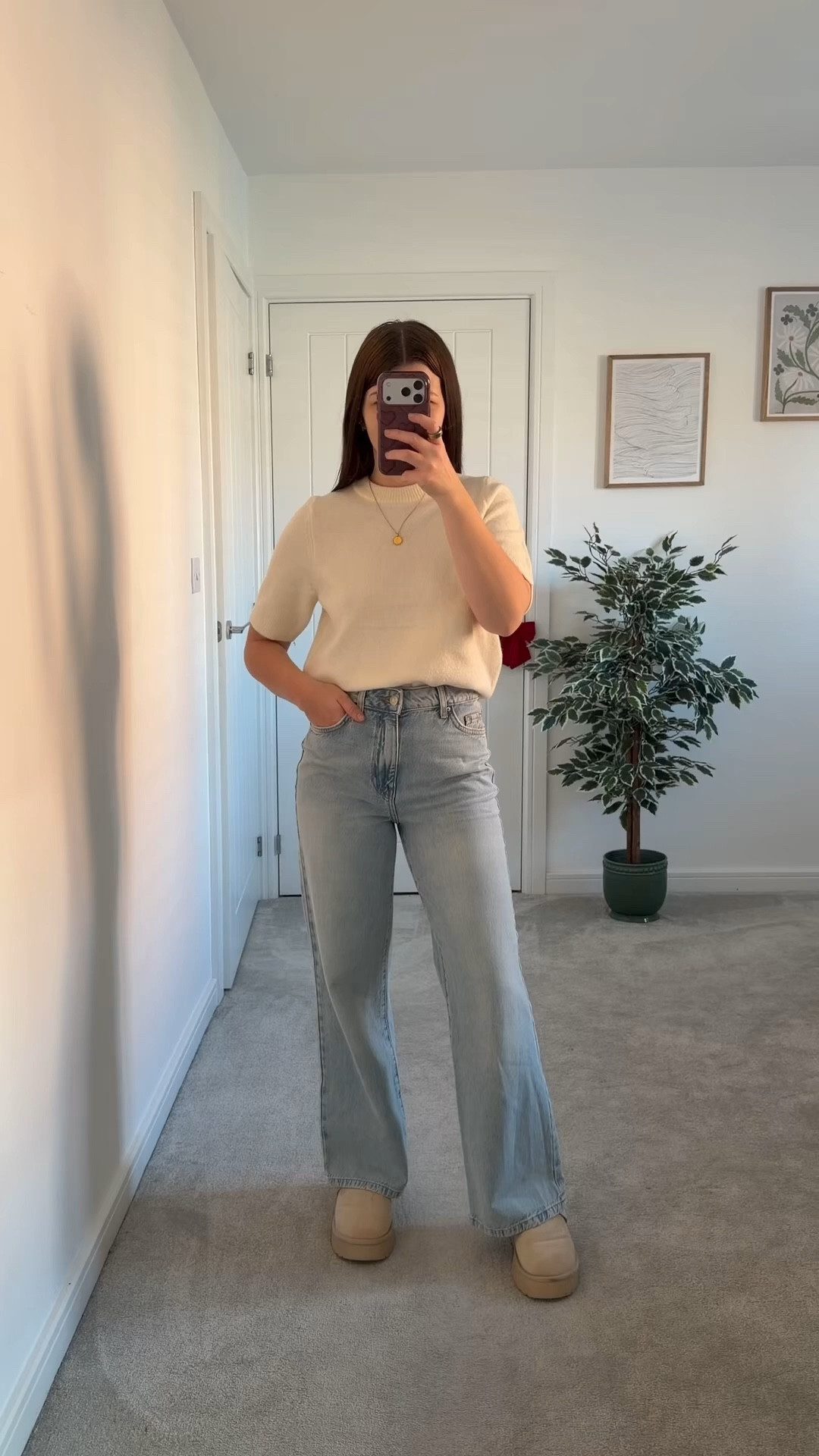 Dreaming of spring outfits & sunnier days 🌼🌿☀️

• cream knitted knit t-shirt jumper light blue high waisted wide leg jeans petite fashion uk outfits womens outfit college outfit • 



#LTKXAbercrombieDenim #LTKspring #LTKuk