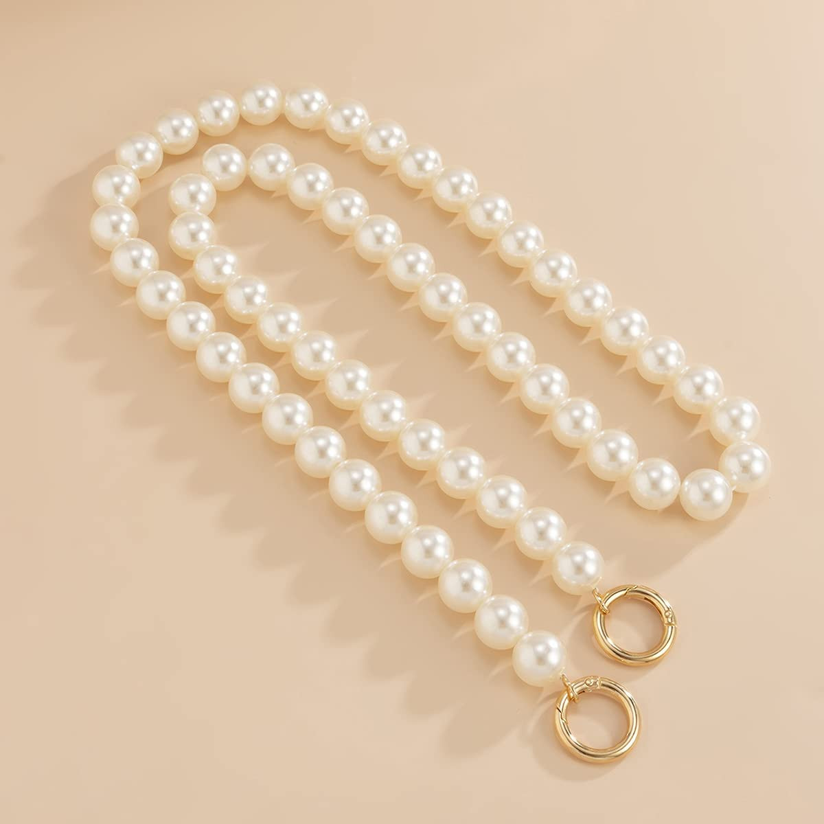 Wiwpar Handbag Chains Imitation Pearl Replacement Chain Stylish Long Pearl Chain Accessories Mess... | Amazon (US)