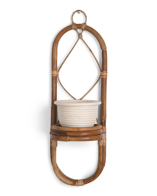 Swirl Rattan Wall Planter | Plants & Planters | Marshalls | Marshalls