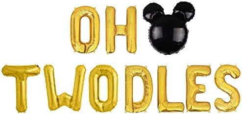 Geloar Oh Twodles Balloons Banner, Oh Twodles 2nd Birthday Party Decorations for Themed of Minnie... | Amazon (US)