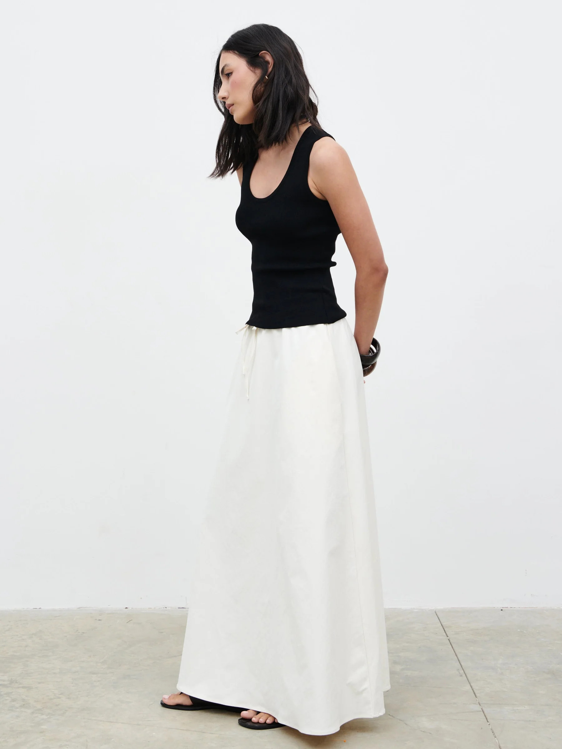 Kennedi Drawstring Maxi Skirt | Pretty Lavish (UK)
