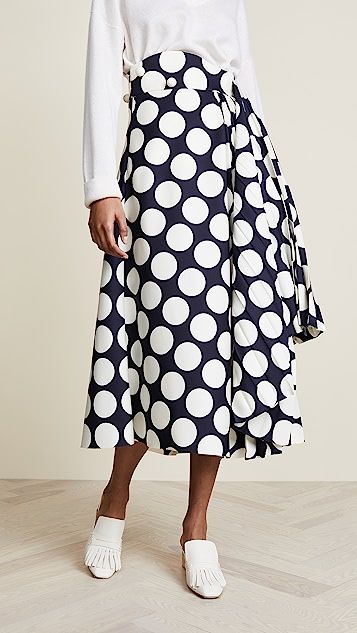 Giant Polka Dot Skirt with Pleats | Shopbop